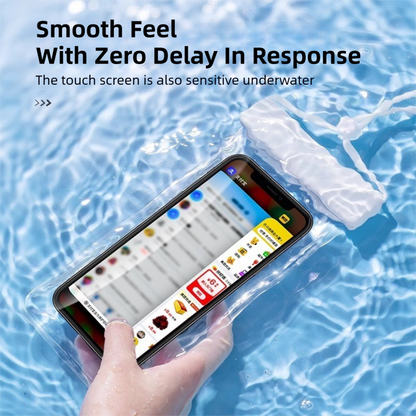3-PCS Pink IPX8 Waterproof Phone Pouch(19×11 CM) - Universal Touch Screen & Underwater Photo Case for Swimming, Snorkeling, and Beach