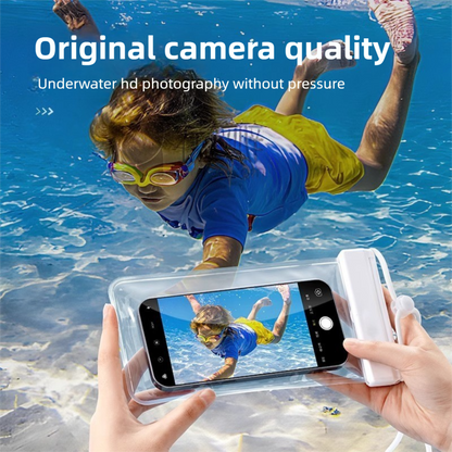 3-PCS Green IPX8 Waterproof Phone Pouch(19×11 CM) - Universal Touch Screen & Underwater Photo Case for Swimming, Snorkeling, and Beach