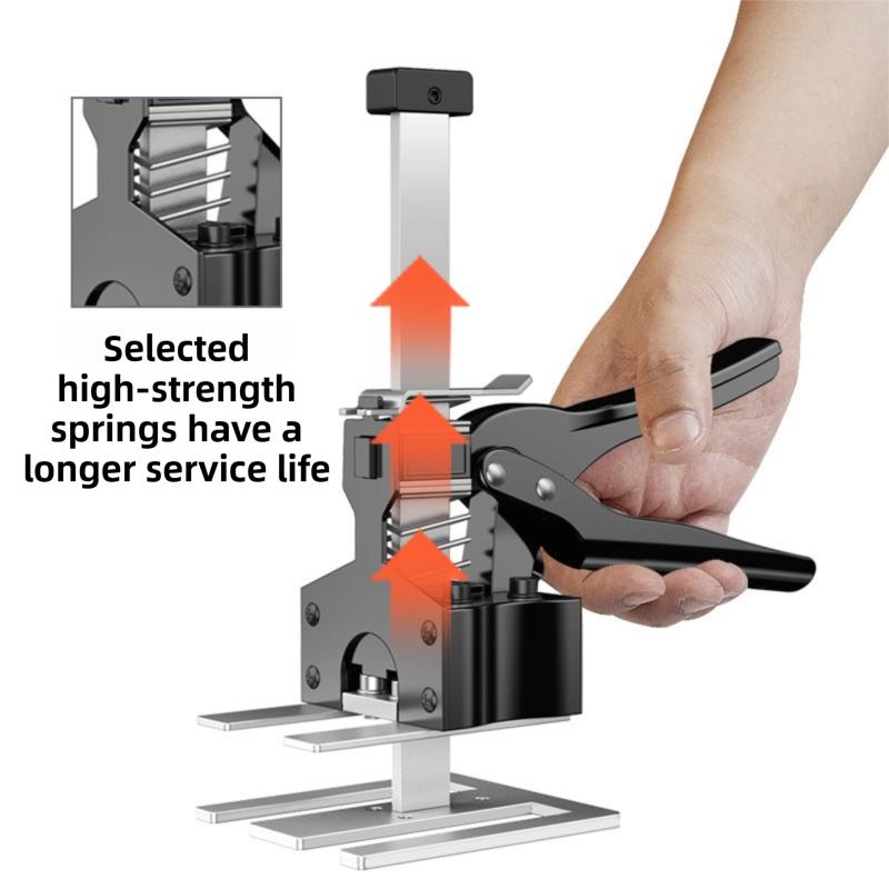 Two-Piece Professional Metal Tile Lifter (21cm Adjustable) - Dual-Rod Precision Height Regulator for Floor and Wall Tiles