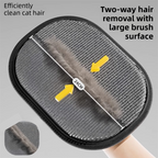 2-Pack Pet Hair Removal Tool (24x18CM) - Reusable Static Removal Gloves, Double-Sided Grooming Gloves for Pets, Removes Pet Fur Hair for Carpets