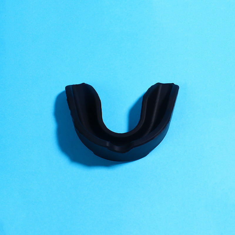 4-Pack Black Food Grade Silicone Sports Mouthguard(6x5x1.7CM) With Vented PP Case- Instant Fit Mouth Guardfor High Shock Protection