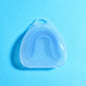 4-Pack Blue Food Grade Silicone Sports Mouthguard(6x5x1.7CM) With Vented PP Case- Instant Fit Mouth Guardfor High Shock Protection