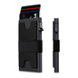 2-Pack Black Metal Thin Slim Men Women Pop Up Wallet (10.1 x 6.9 x 1.7 cm) - RFID Anti-theft Card Holder with box