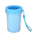 Blue Small Size Quick & Easy-Clean Dog Paw Cleaner Cup - PP+TPR Material, Gentle Pet Grooming Tool