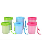 Blue Small Size Quick & Easy-Clean Dog Paw Cleaner Cup - PP+TPR Material, Gentle Pet Grooming Tool