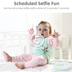 X2 Blue Single Lens Kids Carrot Bunny Digital Camera - Multi-Functions With 20MP Interpolation, Photo & Multiple Filters, 1080P Video and Game
