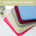 Grey Ultra-Absorbent Non-Slip Thickened Bath Mat(1.8x40x120CM) - Luxurious Durable Soft Floor Rug with Rubber Backing, Hand & Machine Washable Doormat for Bathroom & Entry