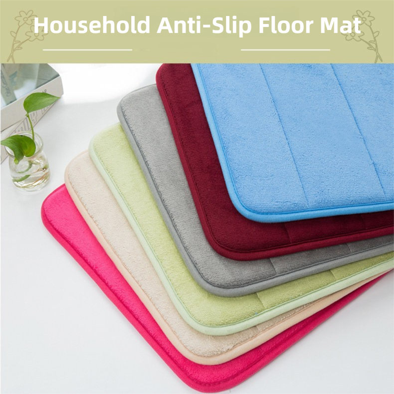 Grey Ultra-Absorbent Non-Slip Thickened Bath Mat(1.8x40x120CM) - Luxurious Durable Soft Floor Rug with Rubber Backing, Hand & Machine Washable Doormat for Bathroom & Entry