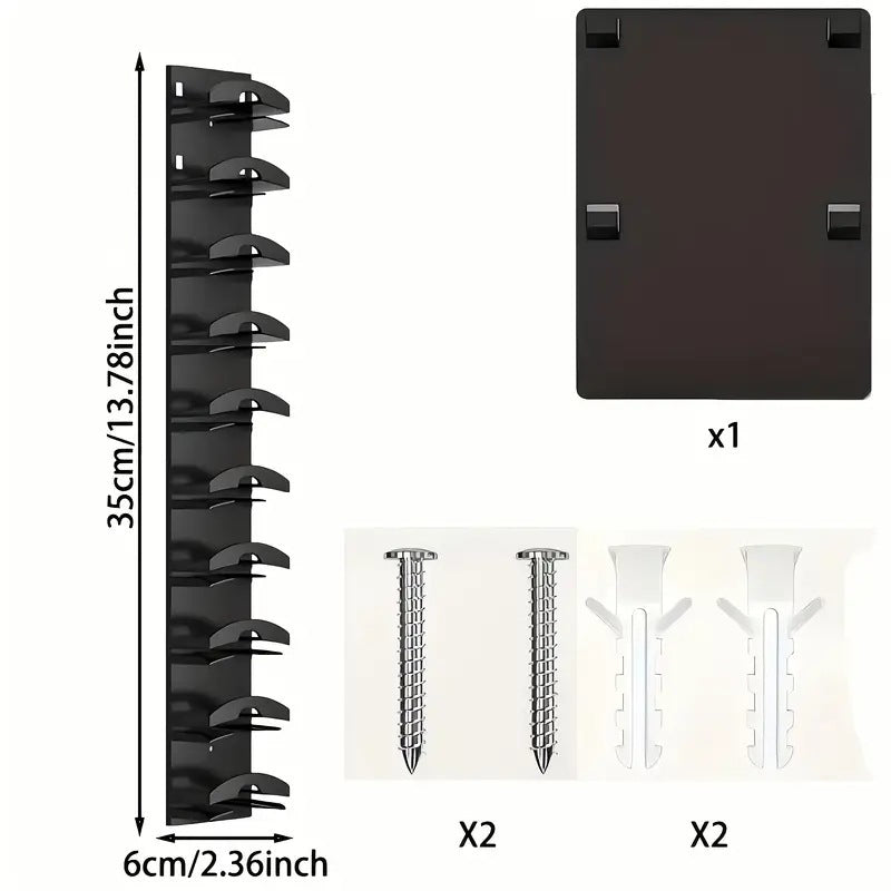 White Hat Organizer for Baseball Caps - Multi-Layer Wall Mounted Cap Rack for Space-Saving Storage