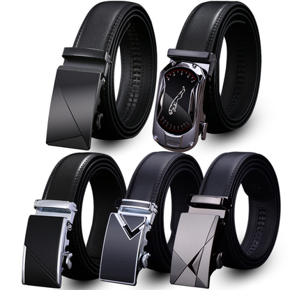 Valentine's Day Gift - Premium Men's Genuine Leather Automatic Buckle Belt - Business & Casual(Style 3)