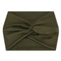 5-PCS Military green Women's Extra Wide Turban Headband - Elastic Yoga & Sports Hair Wrap