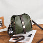 Green Fashion Women's Bucket Bag - Summer Crossbody Shoulder Handbag with Keychain