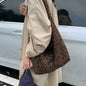 Leopard print New Design Women's Shoulder Bag - Felt Fabric Tote Bag, Trendy Minimalist Style