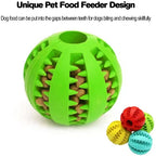 Lake blue TPR Dog Chew Ball Set – 3-Piece Size Combination (Small, Medium, Large) with Food Hiding Design for Teeth Cleaning and Mental Stimulation in Australia