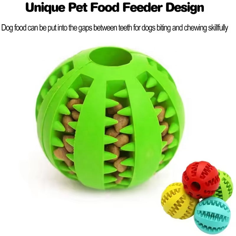 Red TPR Dog Chew Ball Set – 3-Piece Size Combination (Small, Medium, Large) with Food Hiding Design for Teeth Cleaning and Mental Stimulation in Australia