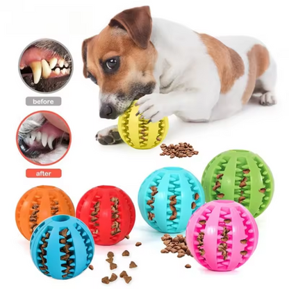 Yellow TPR Dog Chew Ball Set – 3-Piece Size Combination (Small, Medium, Large) with Food Hiding Design for Teeth Cleaning and Mental Stimulation in Australia