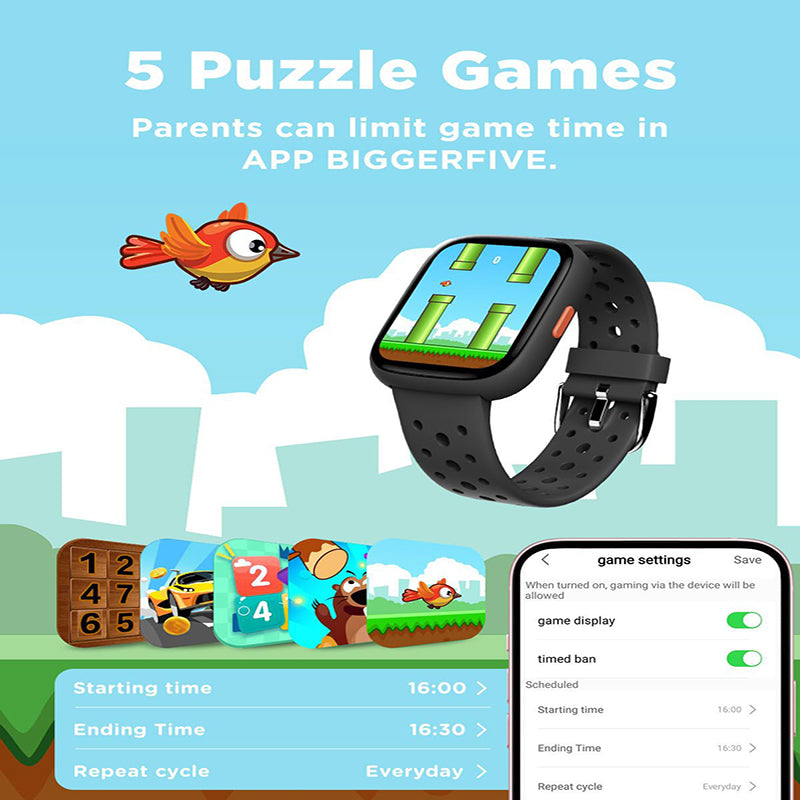 Purple Kids Smart Watch Fitness Tracker with Pedometer Heart Rate Monitor and 14 Sport Modes IP68 Waterproof Watch for Boys and Girls