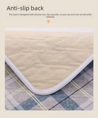 Washable Incontinence Bed Pad 115x200cm Reusable Waterproof Mattress Protector with Non-Slip Backing 4-Layer Absorbent Underpad for Elderly and Adults Smoky gray