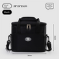Insulated Lunch Bag Thermal Cooler Tote with Adjustable Shoulder Strap Waterproof Lining for Work School & Picnics Black Small