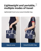 Insulated Lunch Bag Thermal Cooler Tote with Adjustable Shoulder Strap Waterproof Lining for Work School & Picnics Pink Small