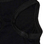 2 Pack Security Printed Pet Vest - Breathable Cotton Dog Shirt for Small Puppies & Cats - Black Summer Singlet Size XS (Chest 30cm)