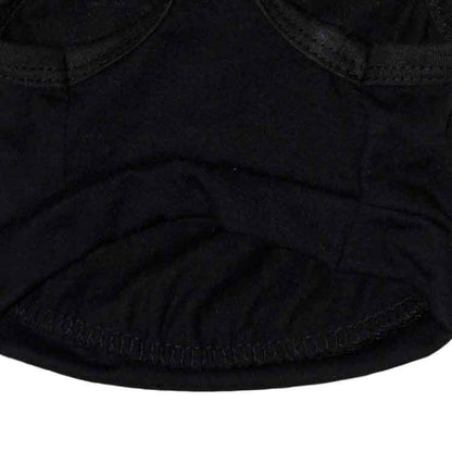 2 Pack "SECURITY" Printed Dog Vest Size M - Black Cotton Pet T-Shirt - Lightweight Summer Tank Top for Small Dogs & Cats - Fun Novelty Puppy Apparel (45cm Chest)