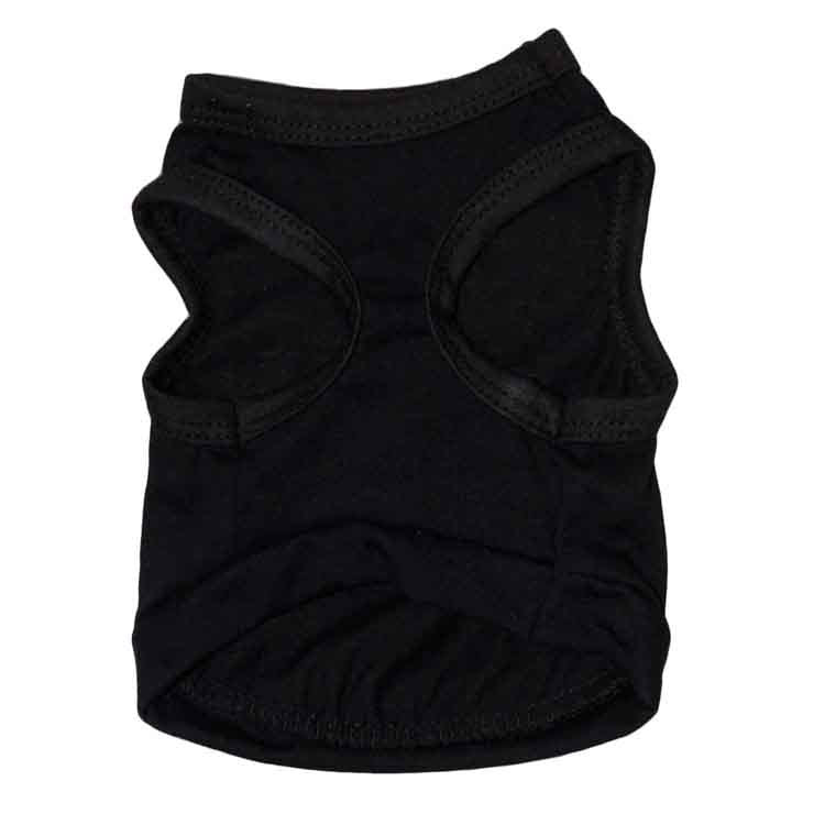 2 Pack "SECURITY" Printed Pet Vest Black - Breathable Cotton Dog T-Shirt Summer Apparel for Small to Medium Breeds & Cats - Size XL (Chest 56cm)