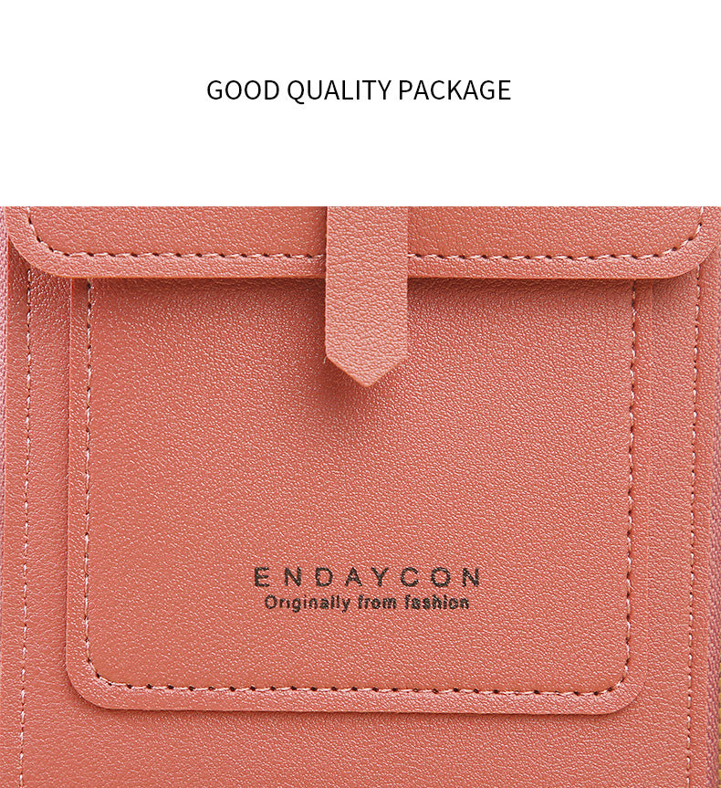 Women's Crossbody Phone Bag with Clear Touch Screen Window PU Leather Wallet Purse Multi-Pocket Shoulder Handbag Adjustable Strap Card Holder Reseda