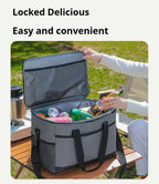 Small Insulated Lunch Bag 10L Cooler Tote Box with Shoulder Strap Leakproof Thermal Meal Prep Carrier for Work School Picnic Navy Blue
