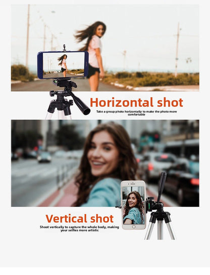 3120 Black Camera & Phone Tripod Stand - 110cm Lightweight Aluminium Portable Travel Mount with 3-Way Head & Universal Smartphone Holder - Adjustable Vlogging Gear - Black