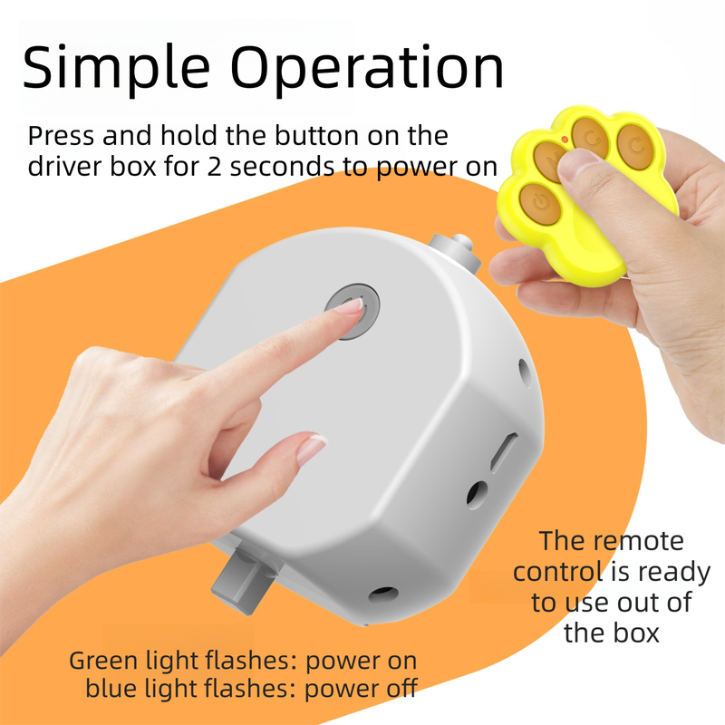 Yellow Durable TPU Smart Interactive Electric Pet Toy Ball With Remote - Automatic Normal & Crazy Mode Bouncing Dog & Cat Chew Toy, Remote Activated