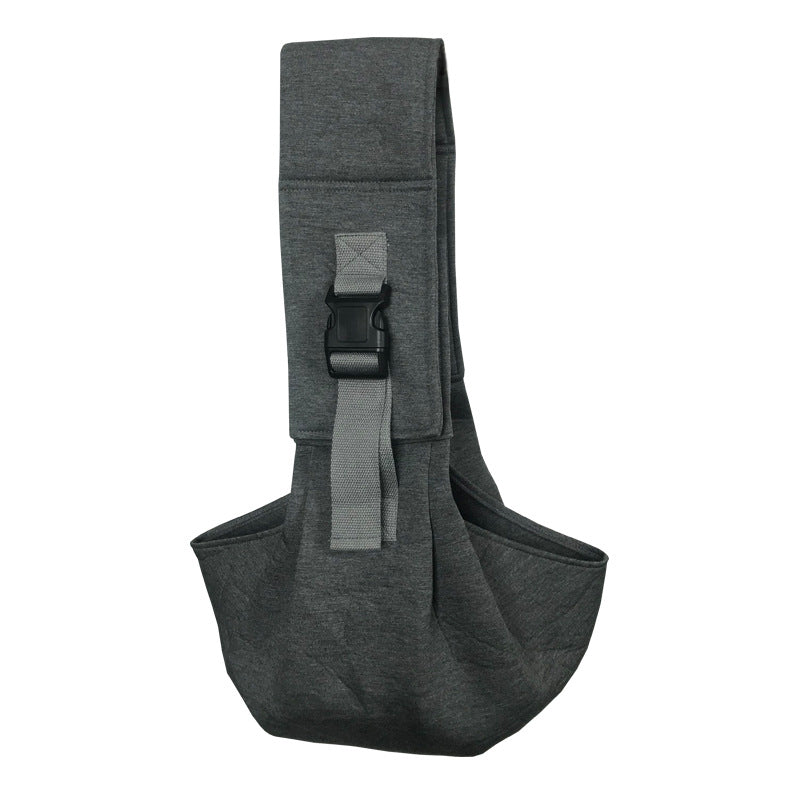 Light Grey Adjustable Pet Carrier Sling Bag - Comfortable Wide Shoulder Strap Crossbody Tote for Cats and Small Dogs (Up to 13 lbs)