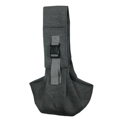 Light Grey Adjustable Pet Carrier Sling Bag - Comfortable Wide Shoulder Strap Crossbody Tote for Cats and Small Dogs (Up to 13 lbs)