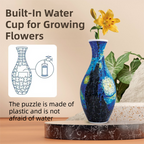 160 PCS Pop Art 3D Puzzle Vase - DIY Interlocking Flower Vase Kit, Home Decorative and Toy Gift for Mom