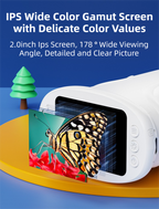 Purple Kids Handheld Digital Microscope - 2.4-inch HD Portable Magnifier with 1000x Magnification, 2MP Camera, and Built-in Storage & LED