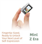 Retro Style Ultra-Mini Thumb Cam for Vlogging (Green) - Portable Digital Photo & Video Recorder with 32GB Memory Card & 0.96" Screen, Free Wearable Keychain & Necklace