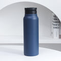 Dark Blue 24oz Stainless Steel Insulated Water Bottle With 90° Adjustable Vertical/Horizontal Magnetic Phone Holder - Ringo Style Magnetic Lid Sport Flask