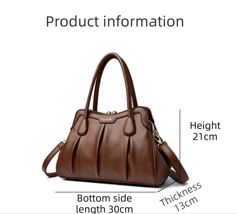Wine Red Women's Premium Wear-Resistant Leather Shoulder Bag - Vintage Frame Kiss-Lock Handbag & Crossbody Satchel