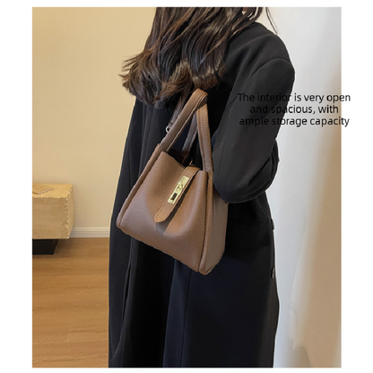 Pink Retro 2-Piece Women's Bucket Bag Set with Removable Inner Pouch PU Leather Crossbody Handbag and Fashionable Tote for Australian Everyday Use