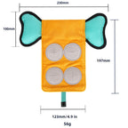 Interactive Dog Toy with Sound & Food Hiding Pockets – Foldable Plush Puzzle for Mental Stimulation, Slow Feeding and Playtime Fun