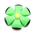 Green Transformable Dog Toy – Dual-Mode Bouncing Ball & Flying Disc for Interactive Play, Durable Chewing, and Mental Stimulation