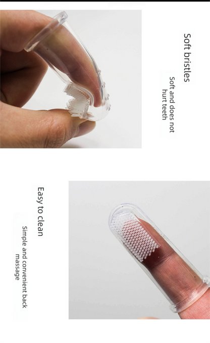 10 PCS Soft Silicone Pet Finger Toothbrush for Dogs & Cats Gentle Dental Care Breath Freshener Tartar Remover Bulk Value Oral Hygiene Set