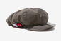 Women's Grey Newsboy Cap UPF50+ Sun Protection Cotton Blend Octagonal Beret Hat - Adjustable Breathable Baker Boy Style with Cute Button Detail