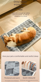 Thickened Soft Pet Bed Mat XL Size Grey Extra Large Dog Sleeping Pad Washable Cushion for Large Breeds and Multi-Pet Use All Season