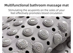 2-Pack Pink Eco-Friendly Bath Mat with Massage Points - Anti-Slip Suction Cup Safety Bathroom Rug (L Size 86.5X53x2 CM)