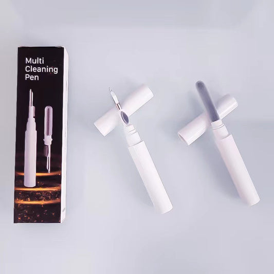 3-in-1 White Bluetooth Earbuds Cleaning Pen (2-Pack) - Soft Brush & Metal Tip for Deep Crevice Cleaning