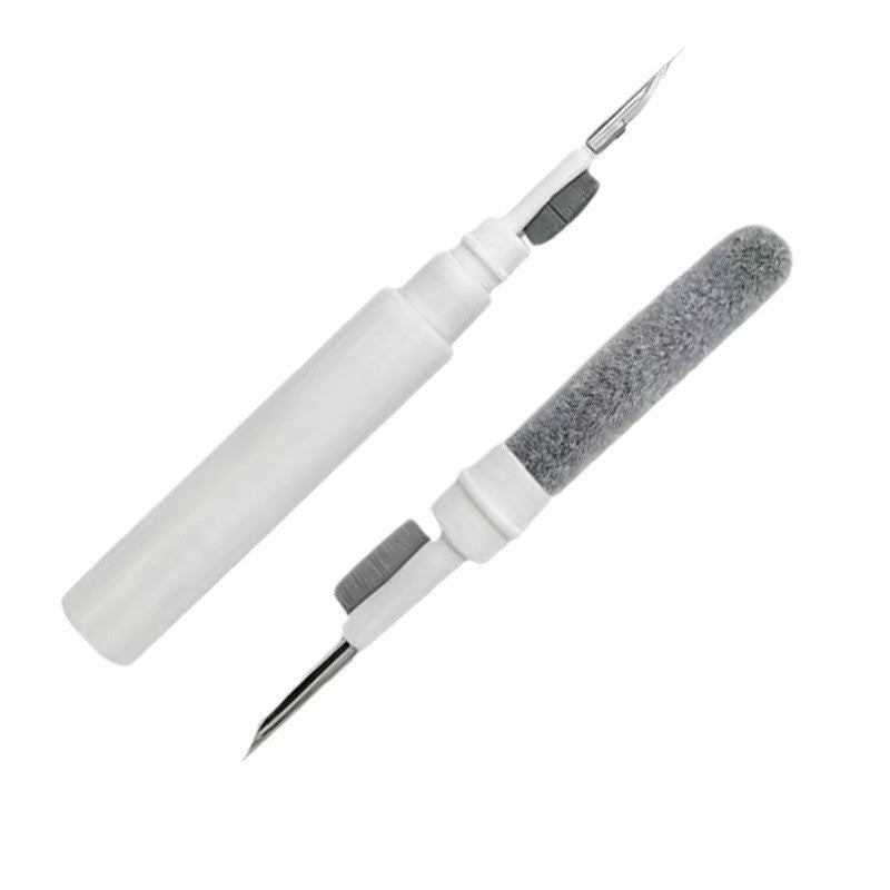 3-in-1 White Bluetooth Earbuds Cleaning Pen (2-Pack) - Soft Brush & Metal Tip for Deep Crevice Cleaning