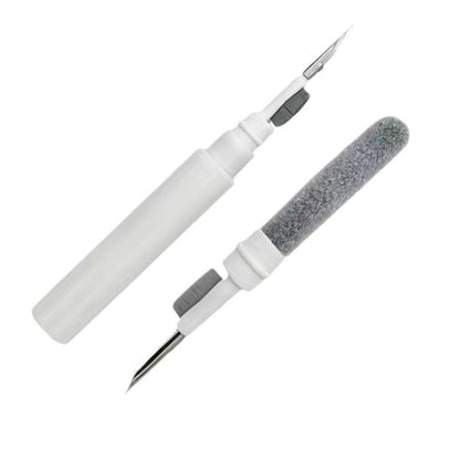 3-in-1 Black Bluetooth Earbuds Cleaning Pen (2-Pack) - Soft Brush & Metal Tip for Deep Crevice Cleaning