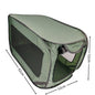 Green Instant Pop-Up Foldable 4-Sided Pet Playpen & Car Crate - Breathable Scratch-Resistant Travel Kennel for Dogs & Cats (Open 92 x 52 x 52 CM , Folded 34 x 34 x 3 CM)
