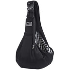 Black Lightweight Breathable Pet Crossbody Bag with Adjustable Padded  Strap & Reversible Double-Sided Design